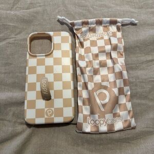 Loopy Case iPhone 14 Pro Max sand dollar checkered righty!